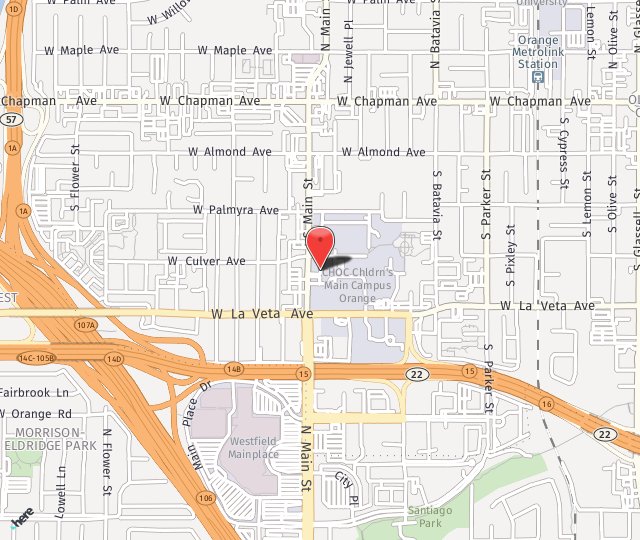 Location Map: 1310 W Stewart Drive Orange County, CA 92868