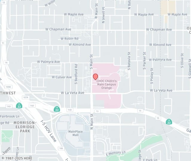 Location Map: 1310 W Stewart Drive Orange County, CA 92868